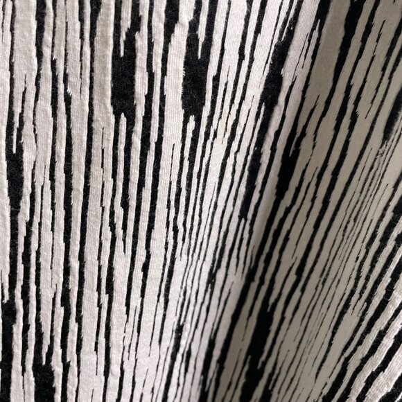 Lane Bryant Womens Black White Striped Sleeveless Belted Dress Plus Size 28 u - Picture 7 of 11